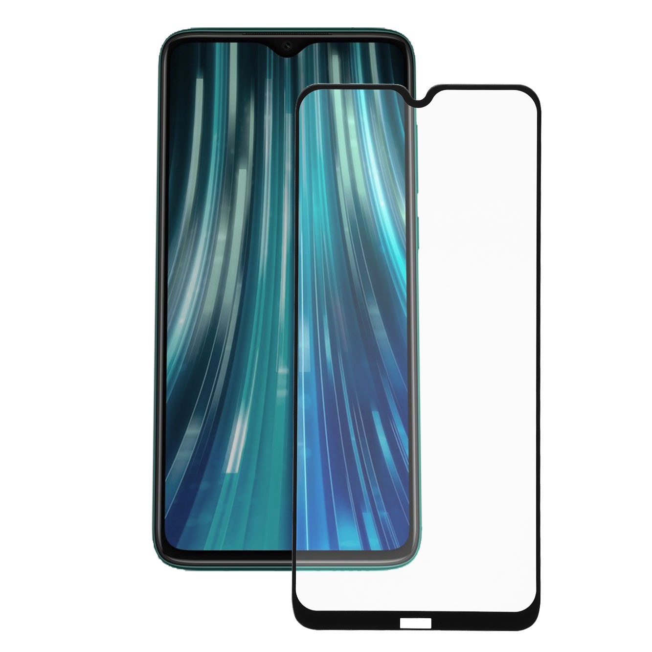 Cristal Templado Completo para Xiaomi Redmi Note 8 2021 Negro