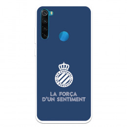 Fundaara Xiaomi Redmi Note 8 2021 del RCD Espanyol Escudo Fondo Azul Escudo Fondo Azul - Licencia Oficial RCD Espanyol