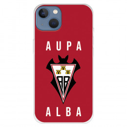 Funda para iPhone 13 del Albacete Escudo Aupa Alba - Licencia Oficial Albacete Balompié