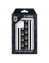 Funda para iPhone 13 del Badajoz Escudos Blanco y Negro - Licencia Oficial Club Deportivo Badajoz