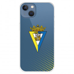 Funda para iPhone 13 del Cádiz Escudo Transparente - Licencia Oficial Cádiz CF