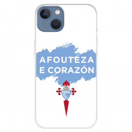Funda para iPhone 13 del Celta Afouteza E Corazón - Licencia Oficial RC Celta