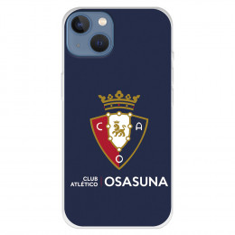 Funda para iPhone 13 del Osasuna Escudo Fondo Azul - Licencia Oficial CA Osasuna