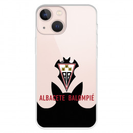 Funda para iPhone 13 Mini del Albacete Escudo Transparente - Licencia Oficial Albacete Balompié