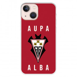 Funda para iPhone 13 Mini del Albacete Escudo Aupa Alba - Licencia Oficial Albacete Balompié