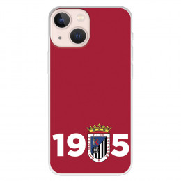 Funda para iPhone 13 Mini del Badajoz 1905 Fondo Rojo - Licencia Oficial Club Deportivo Badajoz
