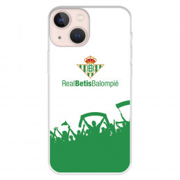 Funda para iPhone 13 Mini del Betis Fondo Hinchada Bética - Licencia Oficial Real Betis Balompié