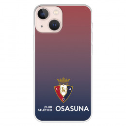 Funda para iPhone 13 Mini del Osasuna Escudo Fondo Degradado - Licencia Oficial CA Osasuna