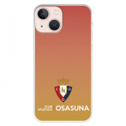 Funda para iPhone 13 Mini del Osasuna Escudo Fondo Degradado Naranja - Licencia Oficial CA Osasuna