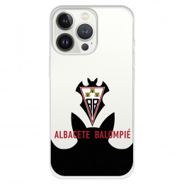 Funda para iPhone 13 Pro del Albacete Escudo Transparente - Licencia Oficial Albacete Balompié