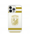 Funda para iPhone 13 Pro del Badajoz Escudo Amarillo Transparente - Licencia Oficial Club Deportivo Badajoz