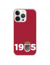 Funda para iPhone 13 Pro del Badajoz 1905 Fondo Rojo - Licencia Oficial Club Deportivo Badajoz