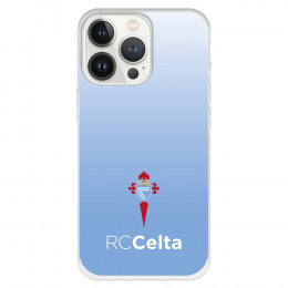 Funda para iPhone 13 Pro del Celta Escudo Fondo Degradado - Licencia Oficial RC Celta