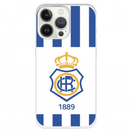 Funda para iPhone 13 Pro del Recre Escudo 1889 - Licencia Oficial Real Club Recreativo de Huelva