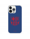 Funda para iPhone 13 Pro del Barcelona Escudo Rojo Fondo Azul - Licencia Oficial FC Barcelona