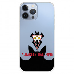 Funda para iPhone 13 Pro Max del Albacete Escudo Transparente - Licencia Oficial Albacete Balompié