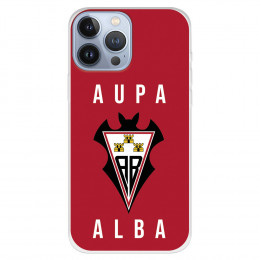 Funda para iPhone 13 Pro Max del Albacete Escudo Aupa Alba - Licencia Oficial Albacete Balompié
