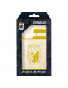 Funda para iPhone 13 Pro Max del Badajoz Escudo Amarillo Transparente - Licencia Oficial Club Deportivo Badajoz