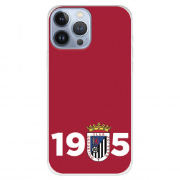 Funda para iPhone 13 Pro Max del Badajoz 1905 Fondo Rojo - Licencia Oficial Club Deportivo Badajoz