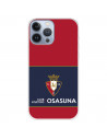Funda para iPhone 13 Pro Max del Osasuna Escudo Fondo Rojo y azul - Licencia Oficial CA Osasuna