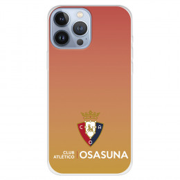 Funda para iPhone 13 Pro Max del Osasuna Escudo Fondo Degradado Naranja - Licencia Oficial CA Osasuna