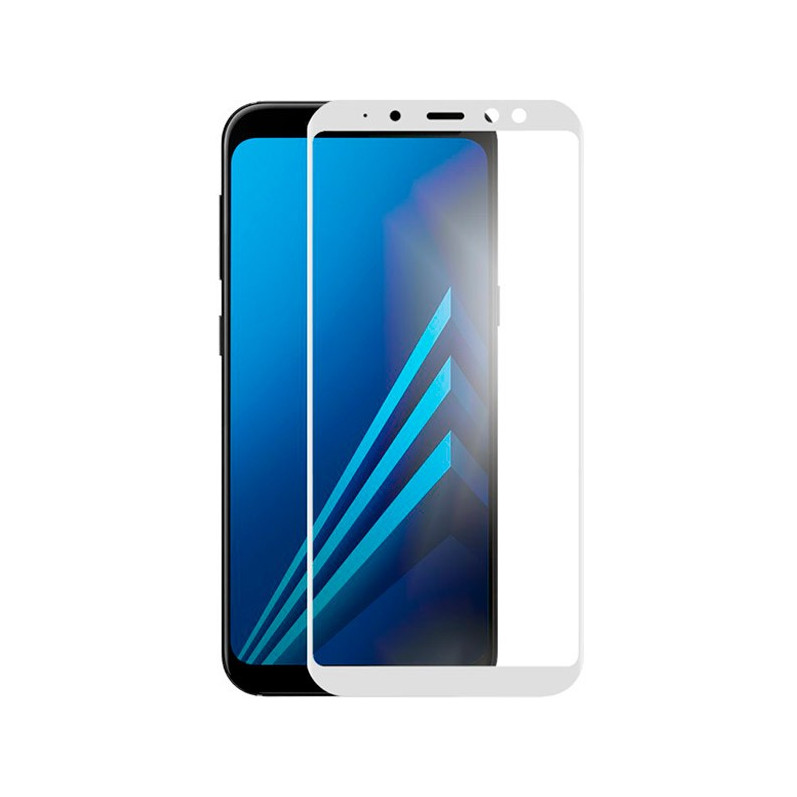 Cristal Templado Completo Blanco para Samsung Galaxy A8 2018