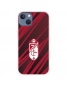 Funda para iPhone 13 del Granada CF Escudo - Líneas Rojas y Negras Escudo - Líneas Rojas y Negras - Licencia Oficial Granada CF