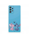 Funda para Samsung Galaxy A52S 5G Oficial de Disney Angel & Stitch Beso - Lilo & Stitch
