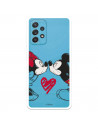 Funda para Samsung Galaxy A52S 5G Oficial de Disney Mickey y Minnie Beso - Clásicos Disney