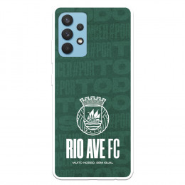 Funda para Samsung Galaxy A32 4G del Rio Ave FC Escudo Blanco  - Licencia Oficial Rio Ave FC