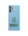 Funda para Samsung Galaxy A32 4G del Rio Ave FC Escudo Leather Case Negra  - Licencia Oficial Rio Ave FC