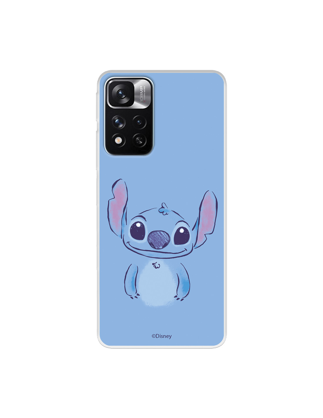 Funda para Xiaomi Redmi Note 11 Oficial de Disney Stitch Azul - Lilo &  Stitch