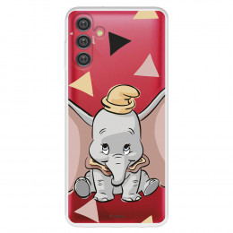 Funda para Samsung Galaxy A13 5G Oficial de Disney Dumbo Silueta Transparente - Dumbo