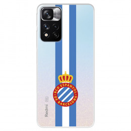 Funda para Xiaomi Redmi Note 11 del RCD Espanyol Escudo Albiceleste  - Licencia Oficial RCD Espanyol
