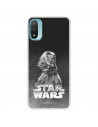 Funda para Motorola Moto E30 Oficial de Star Wars Darth Vader Fondo negro - Star Wars