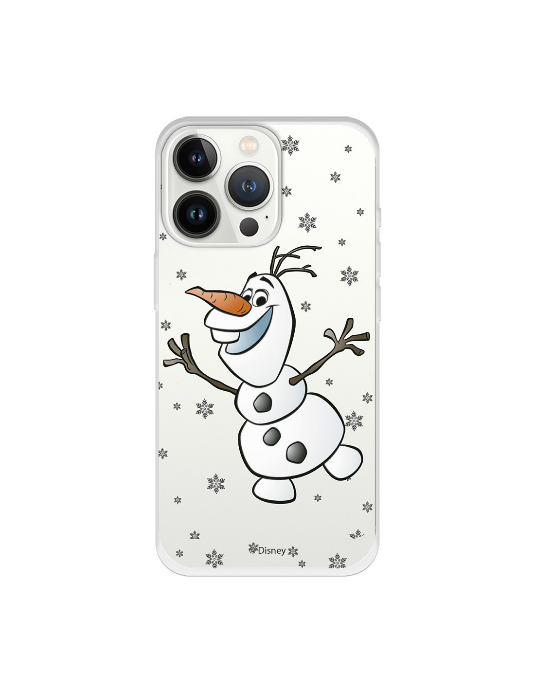 Funda para iPhone 13 Pro Oficial de Disney Olaf Transparente - Frozen