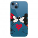 Funda para iPhone 13 Oficial de Disney Mickey y Minnie Beso - Clásicos Disney