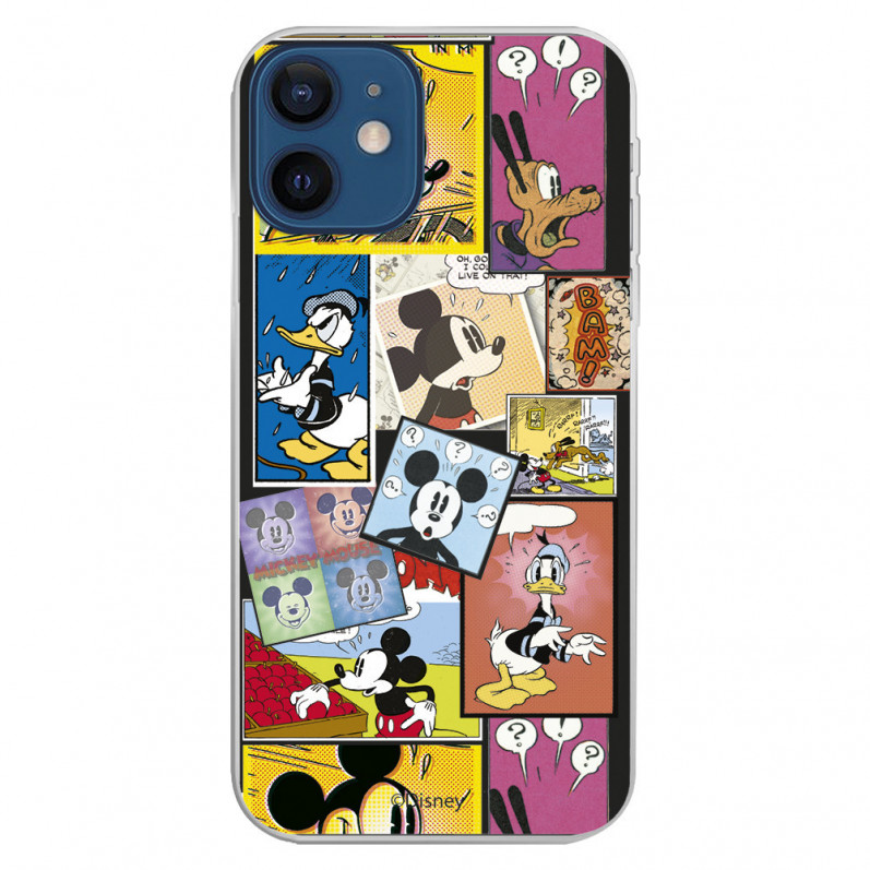 Funda para iPhone 12 Mini Oficial de Disney Mickey Comic - Clásicos Disney