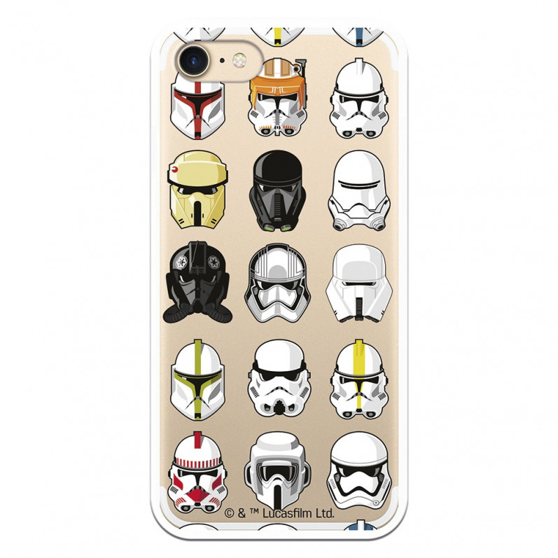 Funda para iPhone 7 Oficial de Star Wars Patrón Cascos - Star Wars