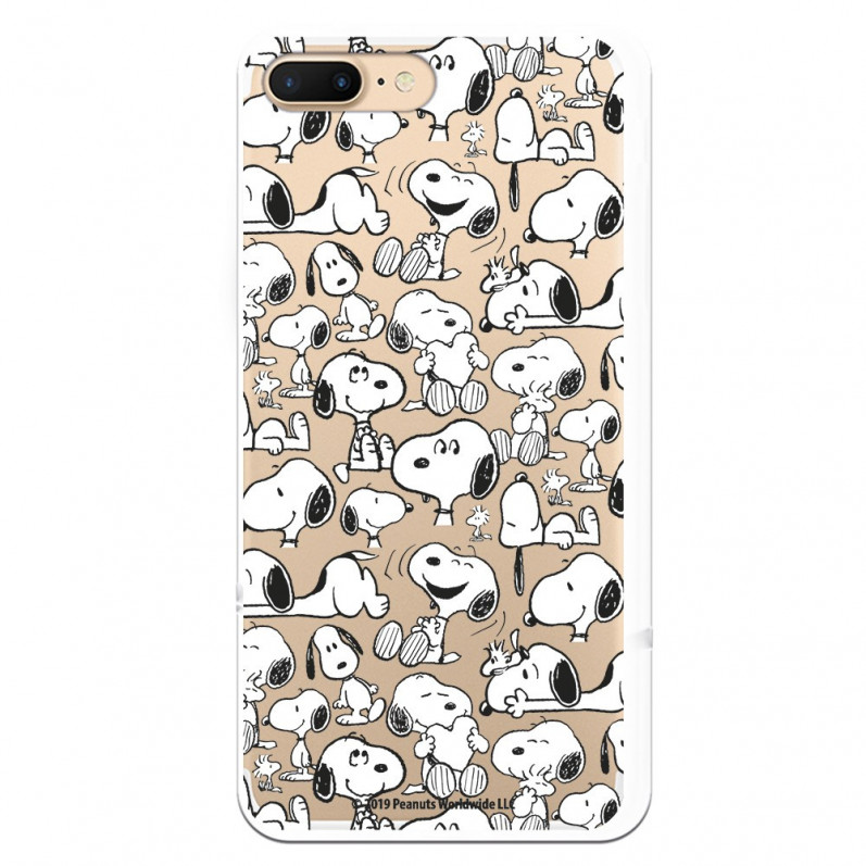 Funda para iPhone 7 Plus Oficial de Peanuts Snoopy siluetas - Snoopy