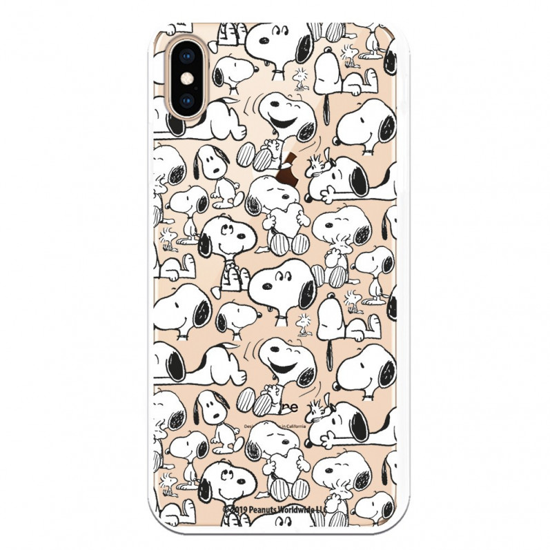Funda para iPhone XS Max Oficial de Peanuts Snoopy siluetas - Snoopy