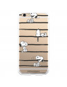 Funda para iPhone 6 Plus Oficial de Peanuts Snoopy rayas - Snoopy