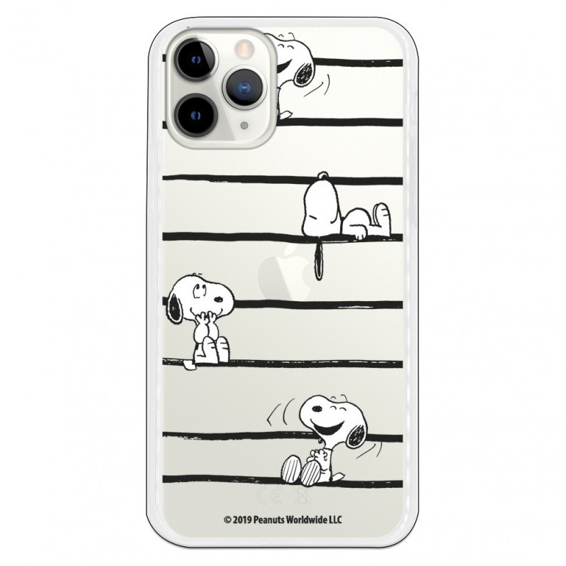 Funda para iPhone 11 Pro Oficial de Peanuts Snoopy rayas - Snoopy