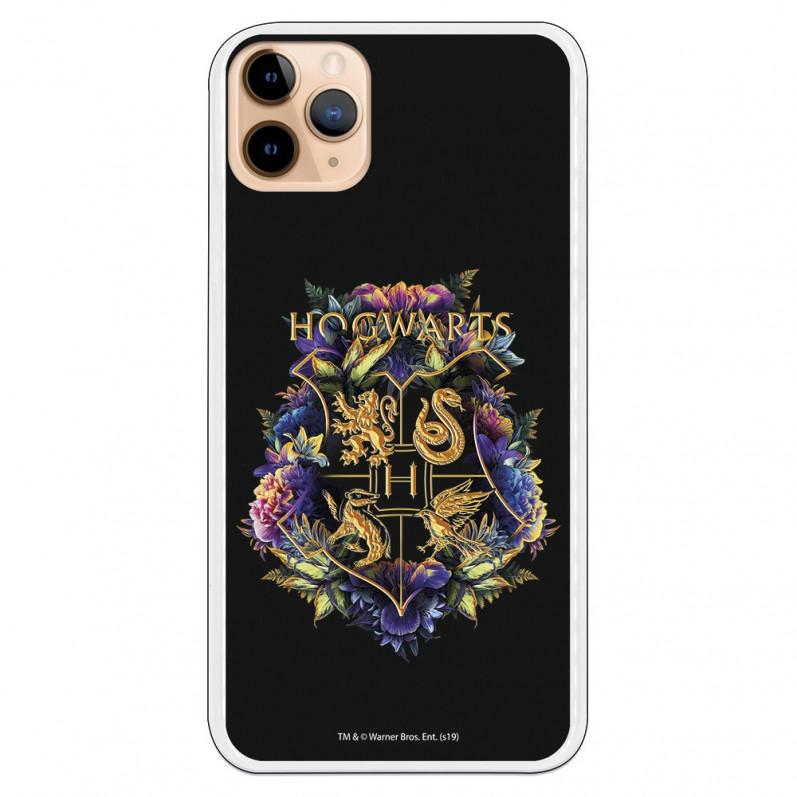 Funda para iPhone 11 Pro Max Oficial de Harry Potter Hogwarts Floral - Harry Potter