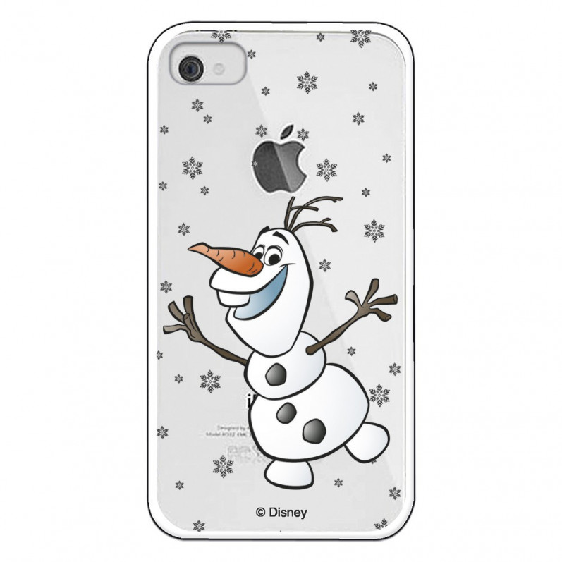 Funda para iPhone 4 Oficial de Disney Olaf Transparente - Frozen