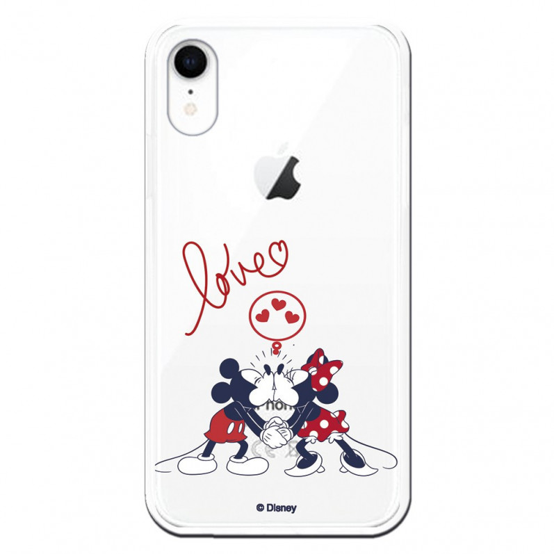 Funda para iPhone XR Oficial de Disney Mickey y Minnie Love - Clásicos Disney