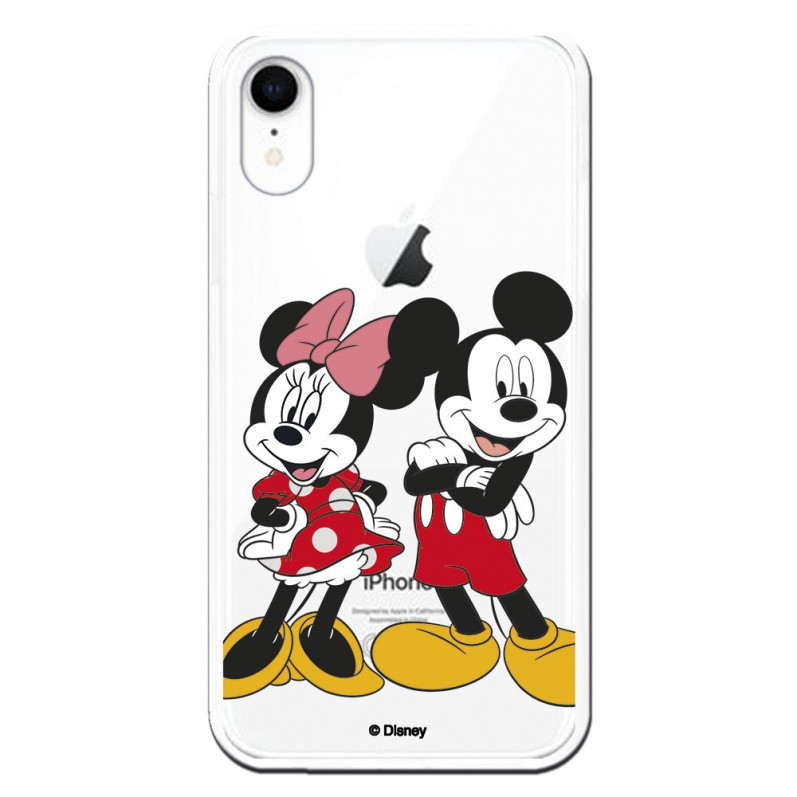 Funda para iPhone XR Oficial de Disney Mickey y Minnie Posando - Clásicos Disney
