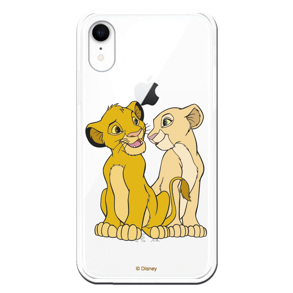 Funda Oficial Disney Simba y Nala transparente para iPhone XR - El