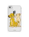 Funda Oficial Disney Simba y Nala transparente para iPhone 4 - El Rey León