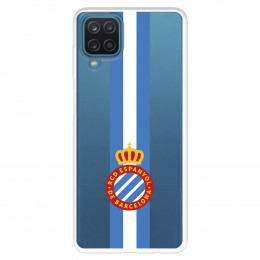 Funda para Samsung Galaxy M22 del RCD Espanyol Escudo Albiceleste  - Licencia Oficial RCD Espanyol